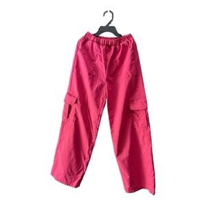 Kids Pink Cargo Pants